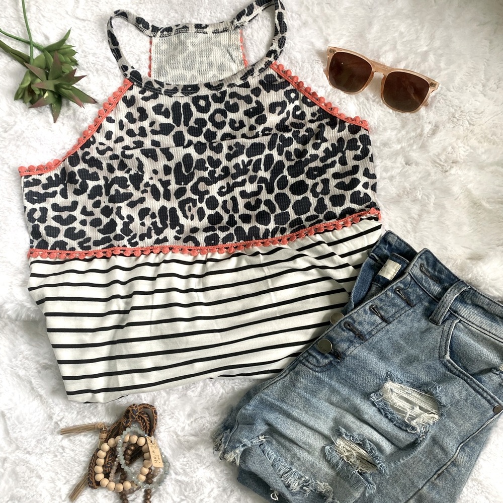 Cheetah and Stripes Tank